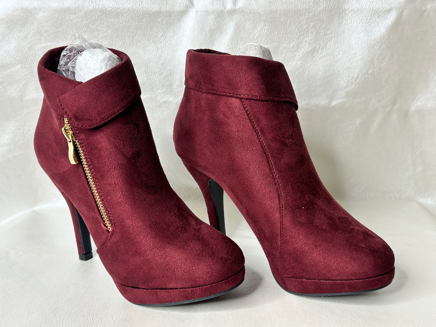 Trends up Maroon Heel Boots