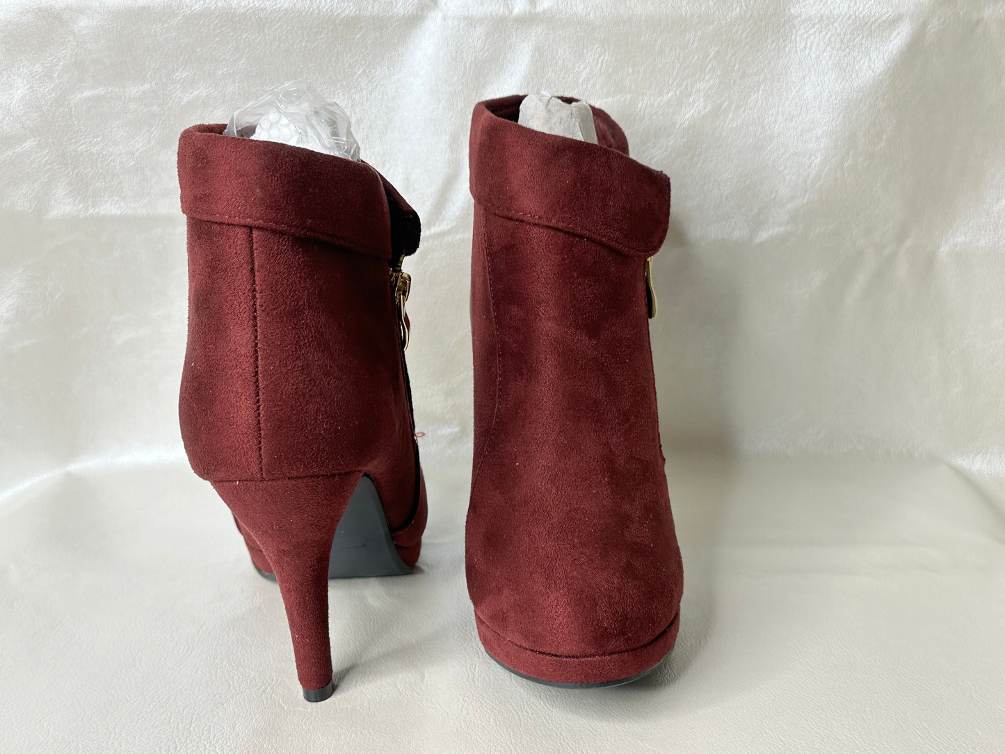 Trends up Maroon Heel Boots